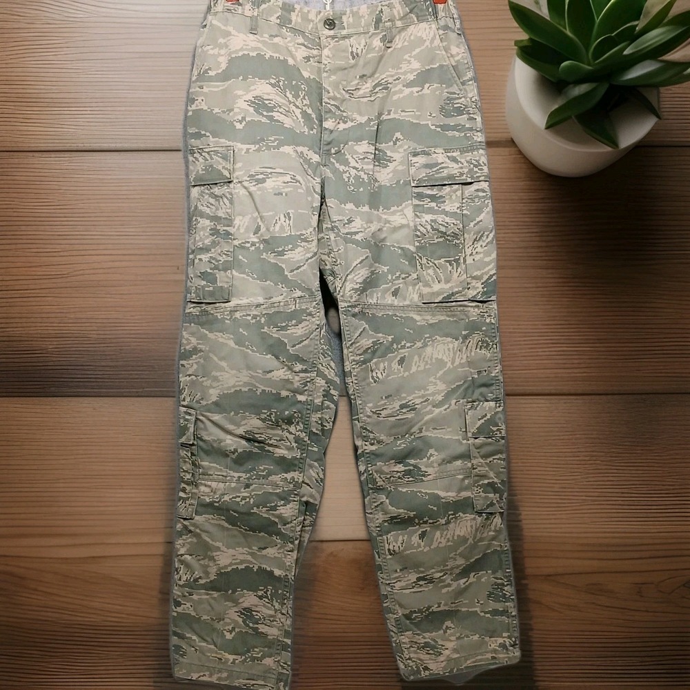 US Military Air Force ABU Camo Cargo Utility Pants Trousers 34R Hunting Workwear